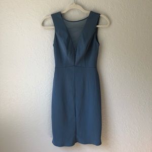 David’s Bridal DB Studio Illusion V-Neck Dress